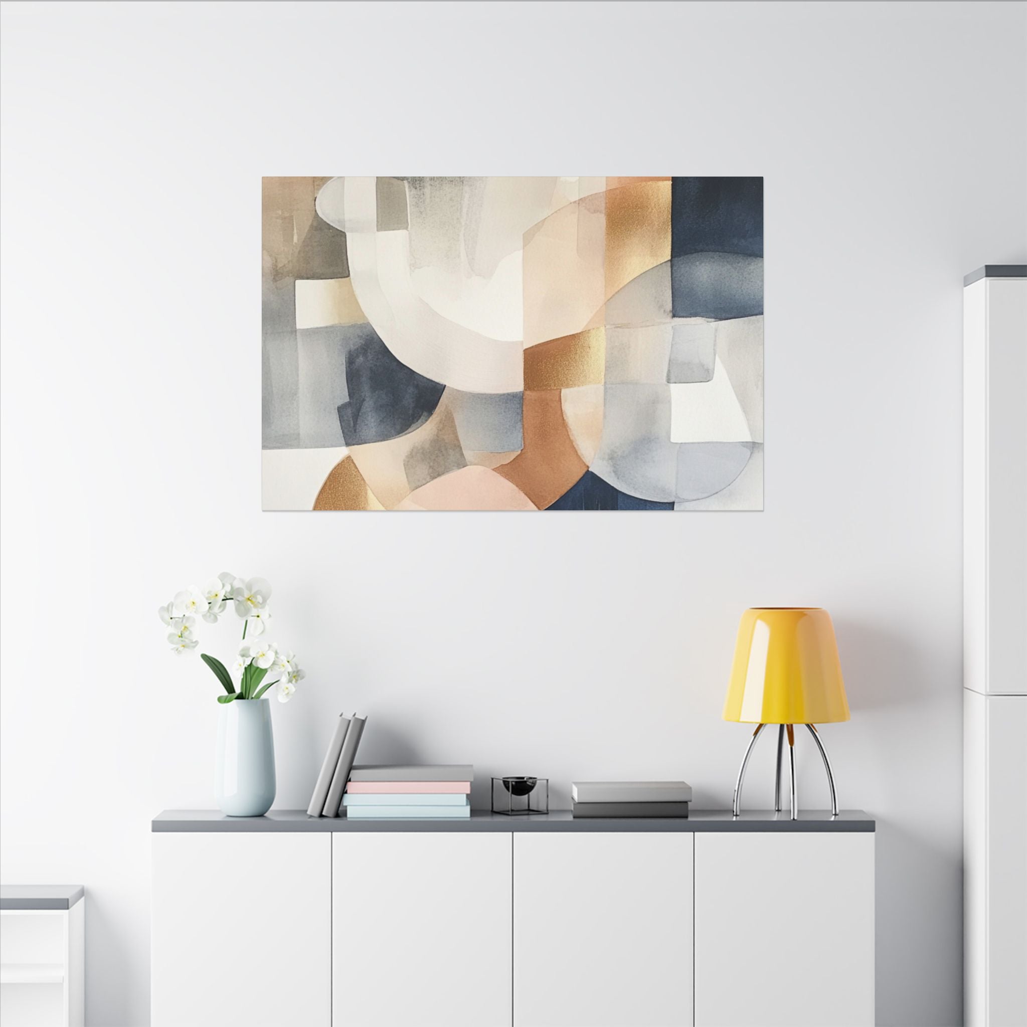 Abstract Neutral Wall Art Print | Boho Earthy Home Decor | Biege Ivory Modern Organic Art