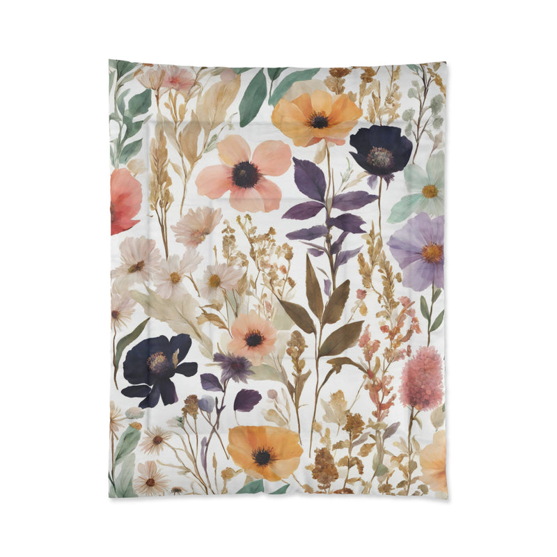 Wild Floral Comforter | Colorful Botanical