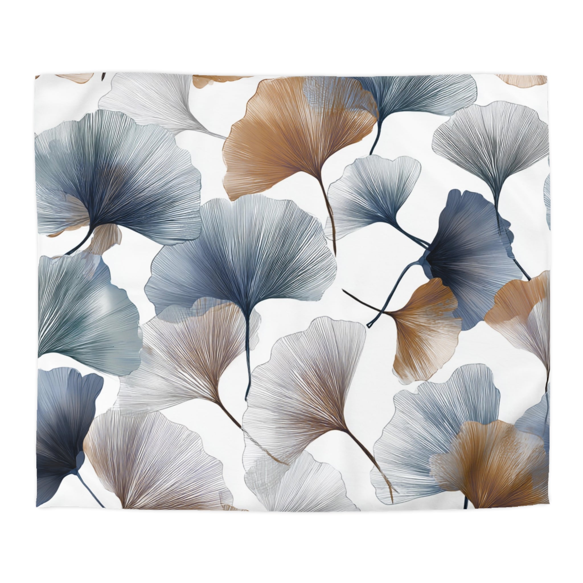 Floral Duvet, Pillow Cover | White Blue Bedroom Decor
