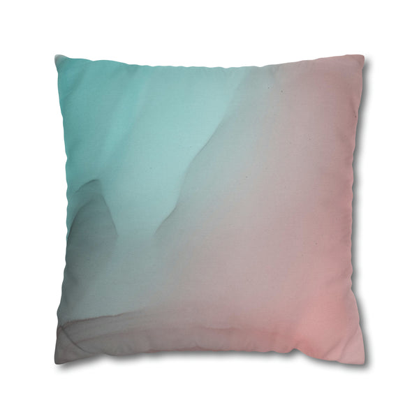 Ombre Pillow Cover | Teal Green Blue, Blush Dusty Pink