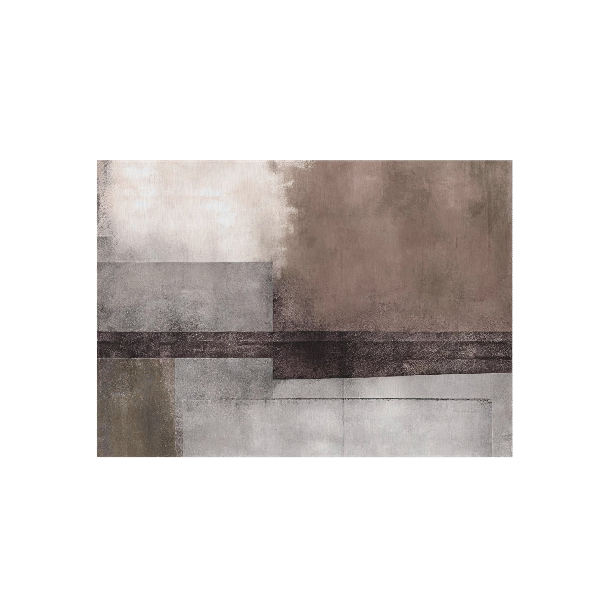 Abstract Outdoor Rug | Grey Taupe Beige Blush Watercolor