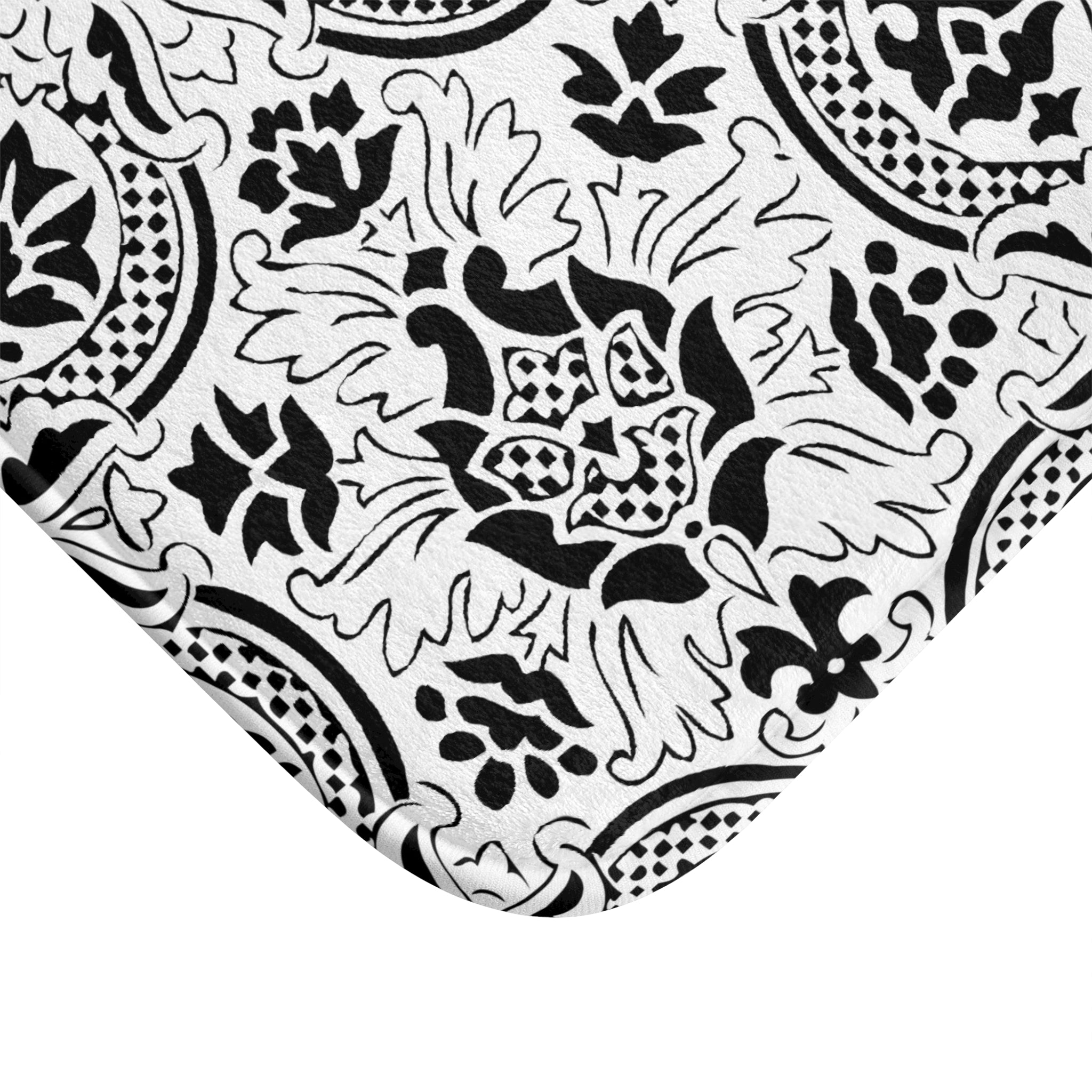 Bath, Kitchen Mat | Black White, Art Deco, Nouveau