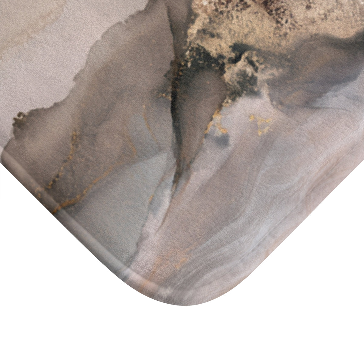 a marble-like texture with a blend of gray, brown, and gold colors.