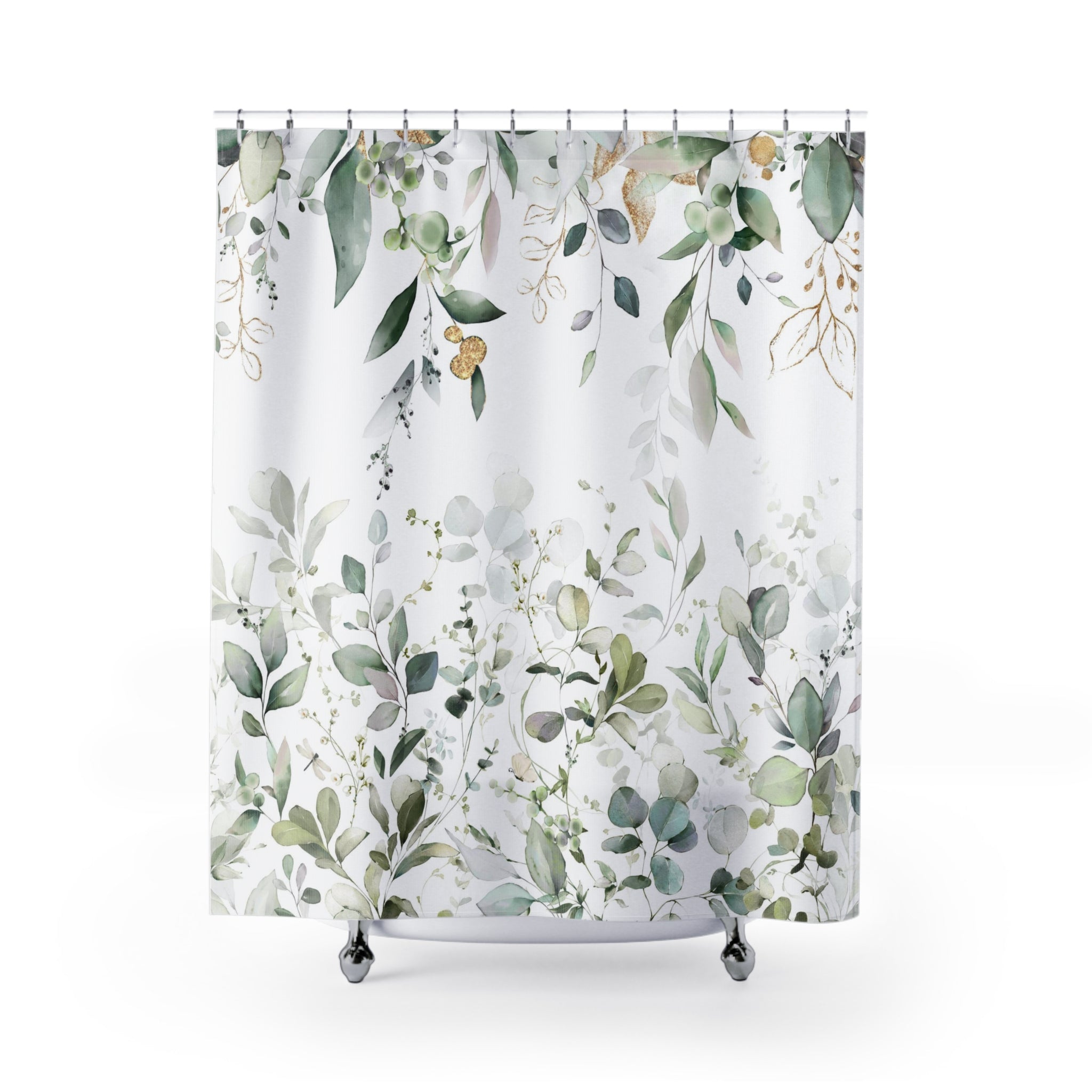 modern boho fabric shower curtain