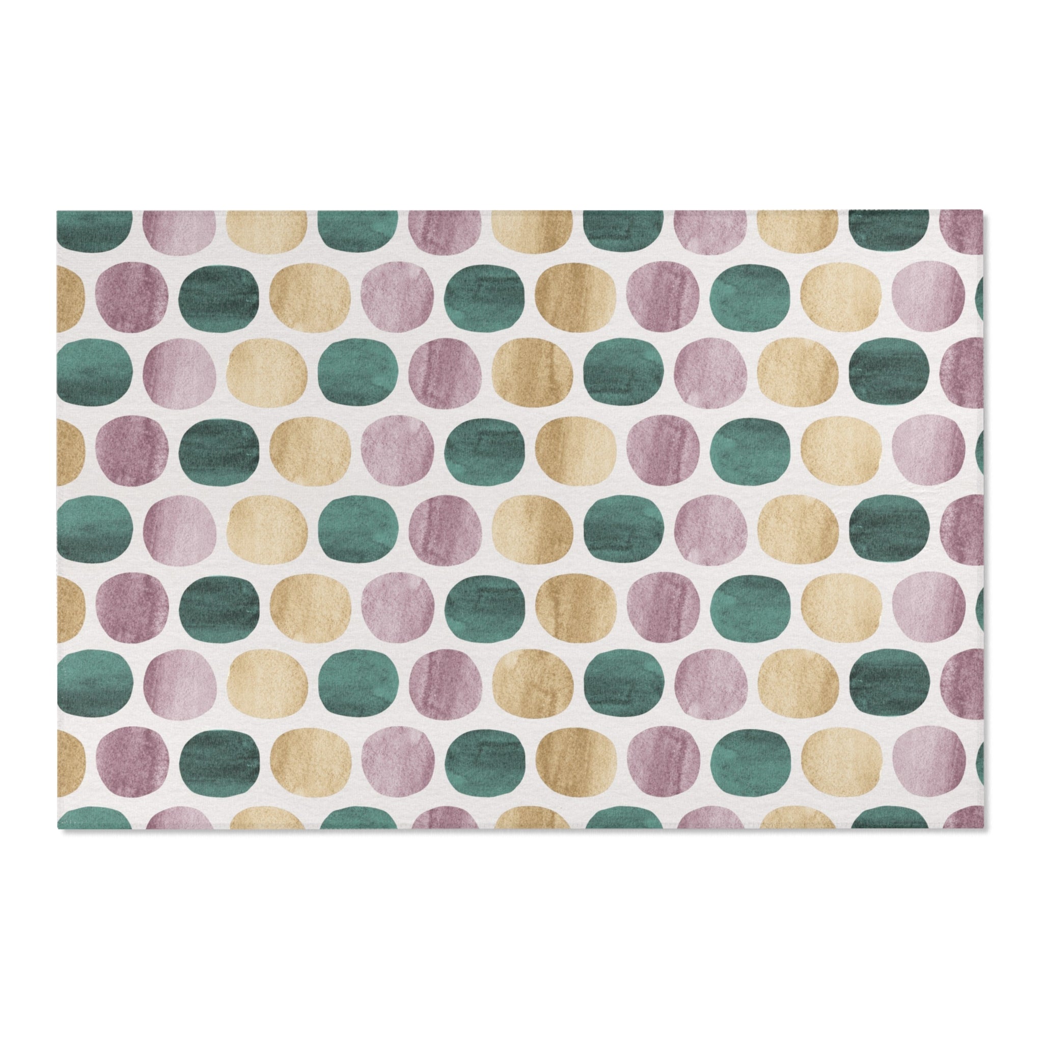 Abstract Boho Area Rug | Watercolor Fade, Lilac Green Beige