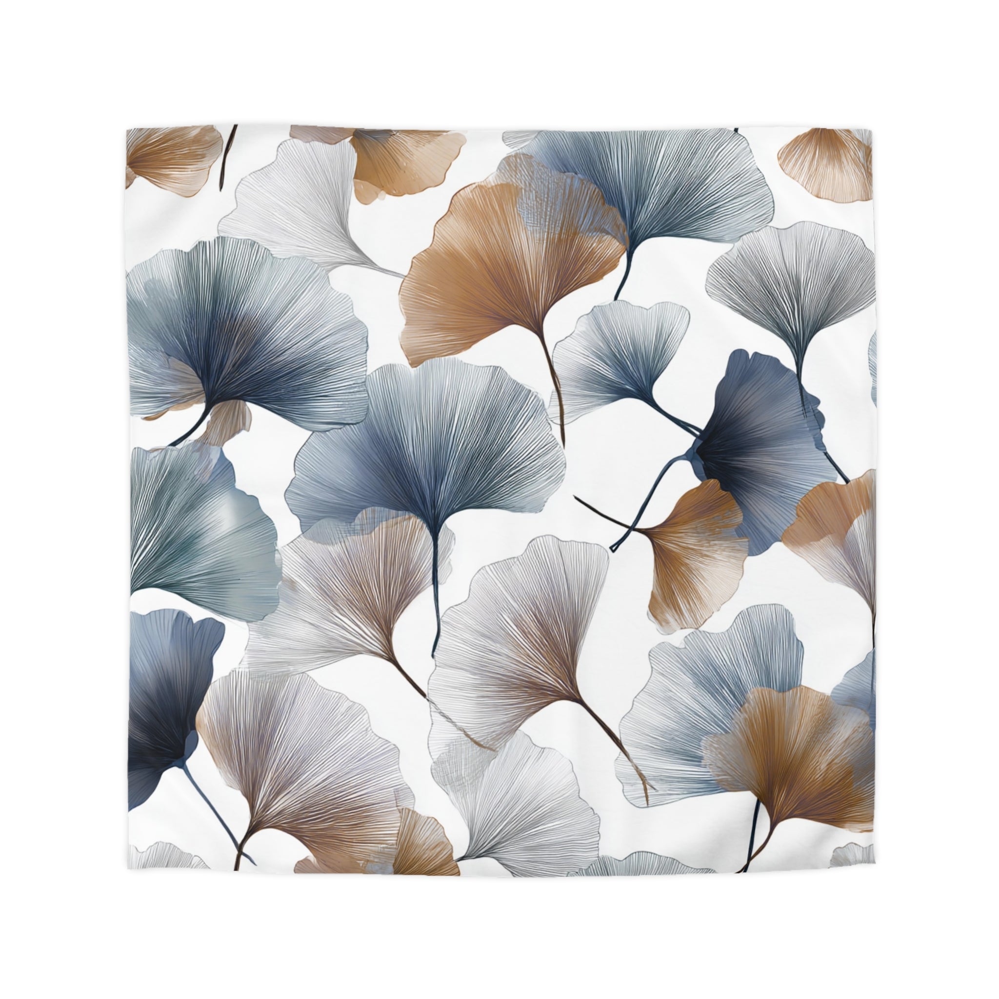 Floral Duvet, Pillow Cover | White Blue Bedroom Decor