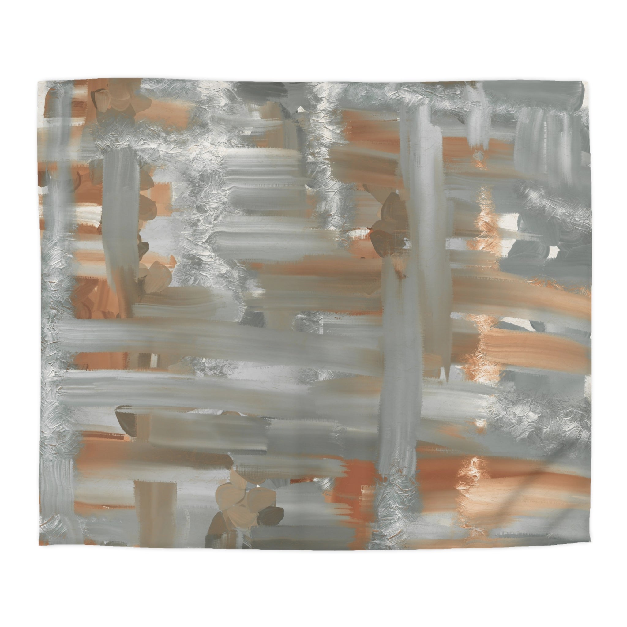 Abstract Duvet, Pillow Cover | Grey Beige Bedroom Decor