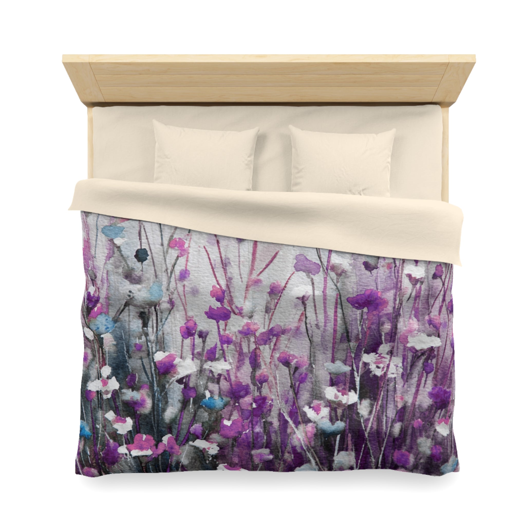 Floral Duvet, Pillow Cover | Purple Bedroom Decor