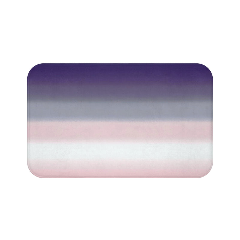 Abstract Bath Mat, Kitchen Mat | Lavender Purple, Blush Pink