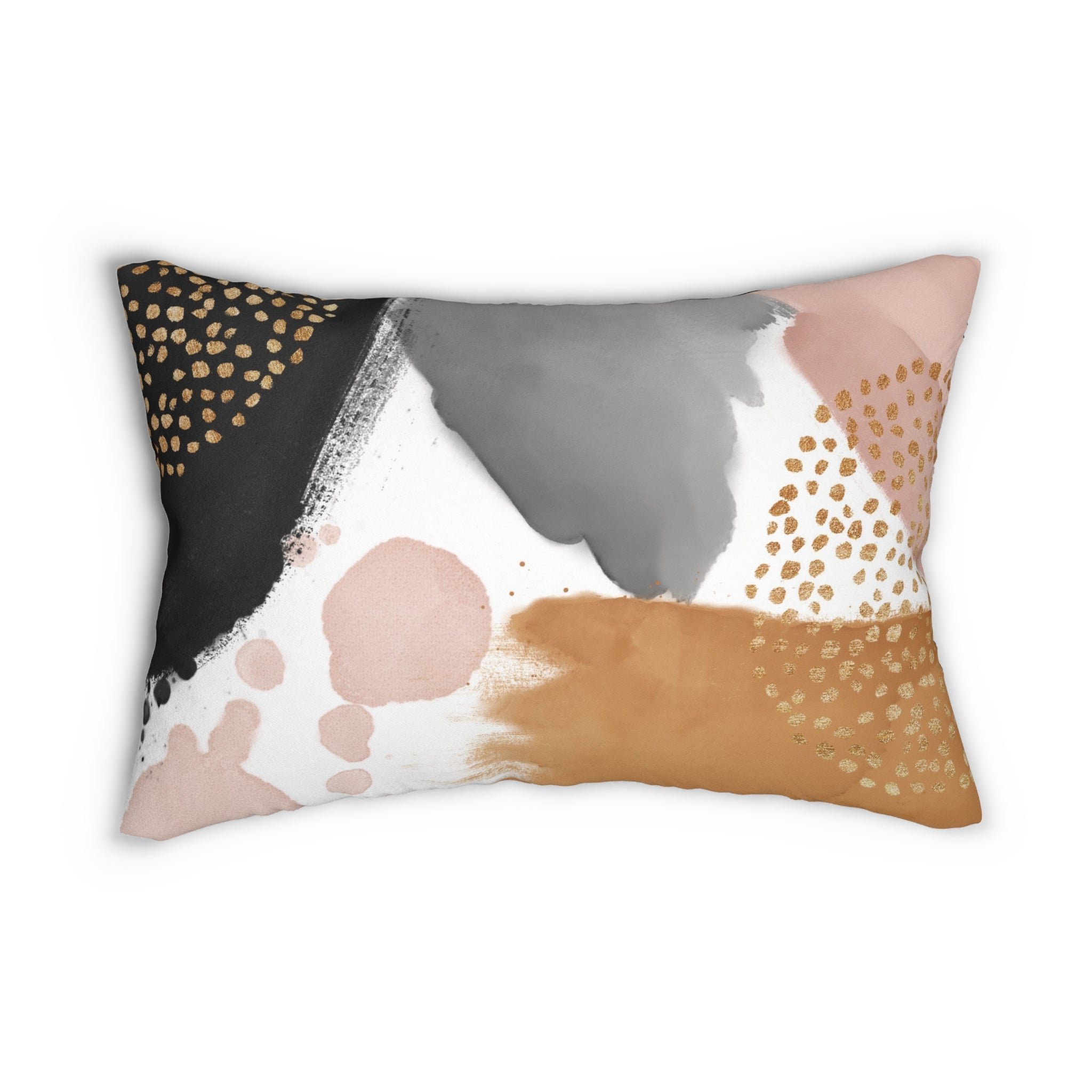 Abstract Blue Ombre Lumbar Pillow