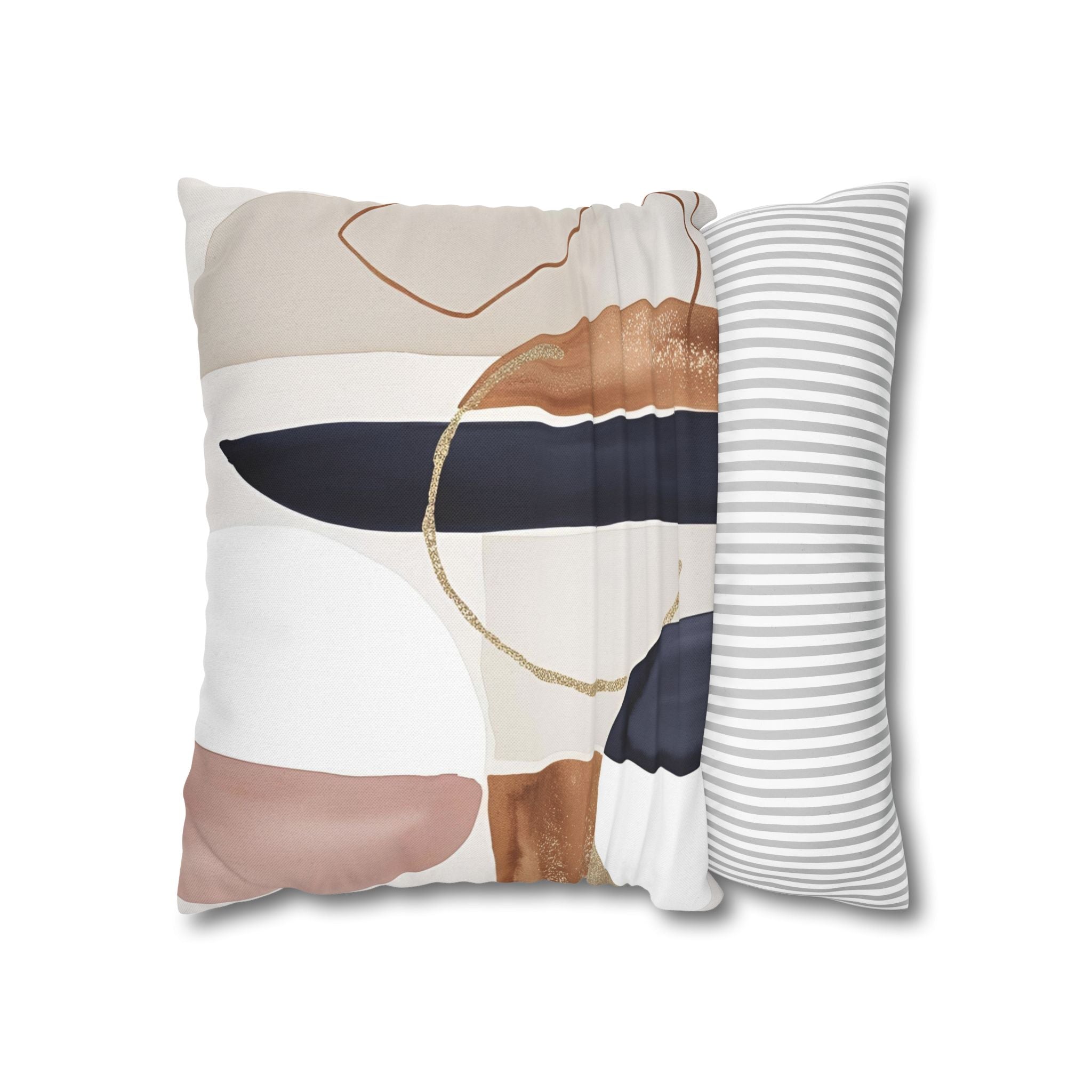 Abstract Pillow Cover | Navy Terracotta Pillowcase