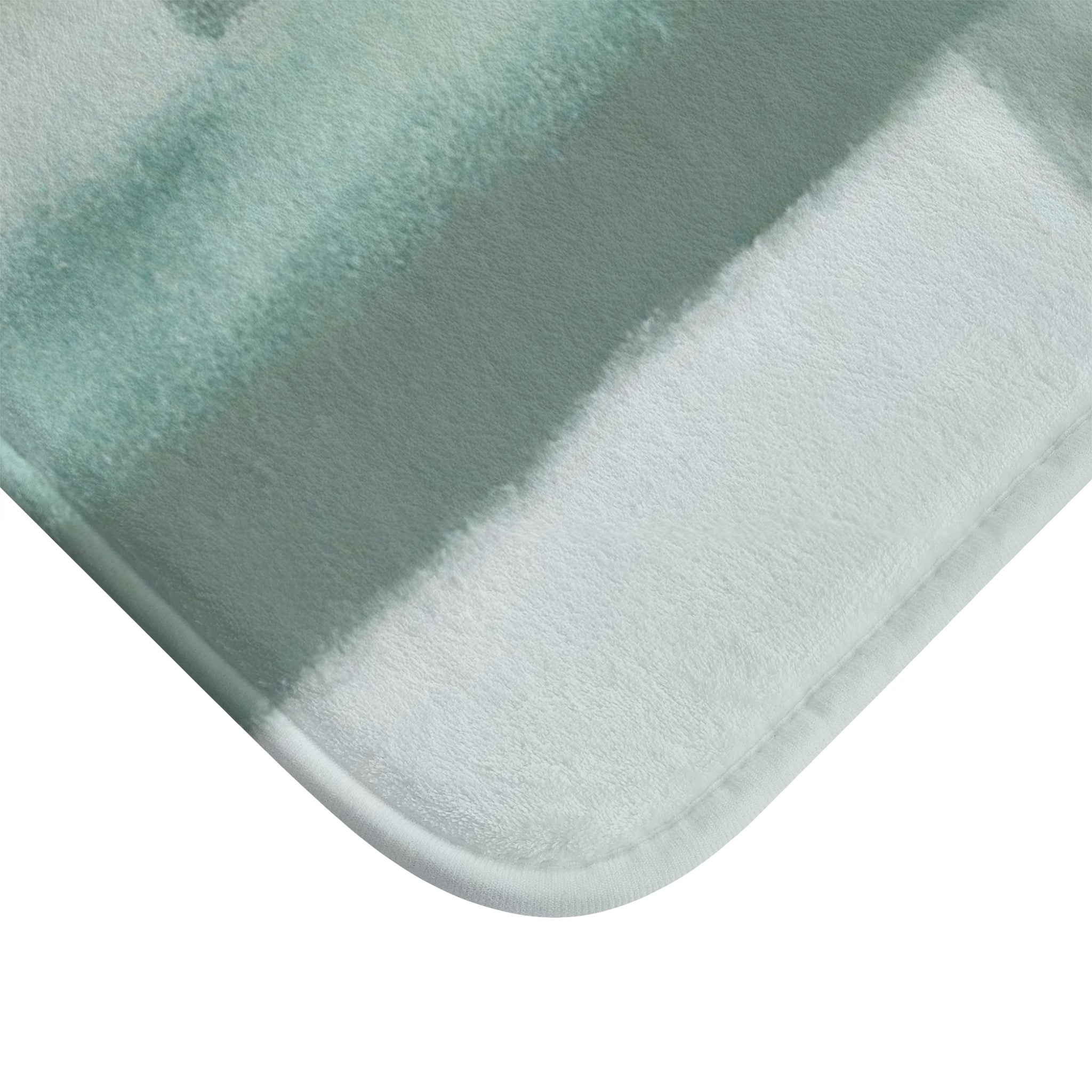 Boho Abstract Bath Mat | Sage Green, Grey Black Kitchen Mat