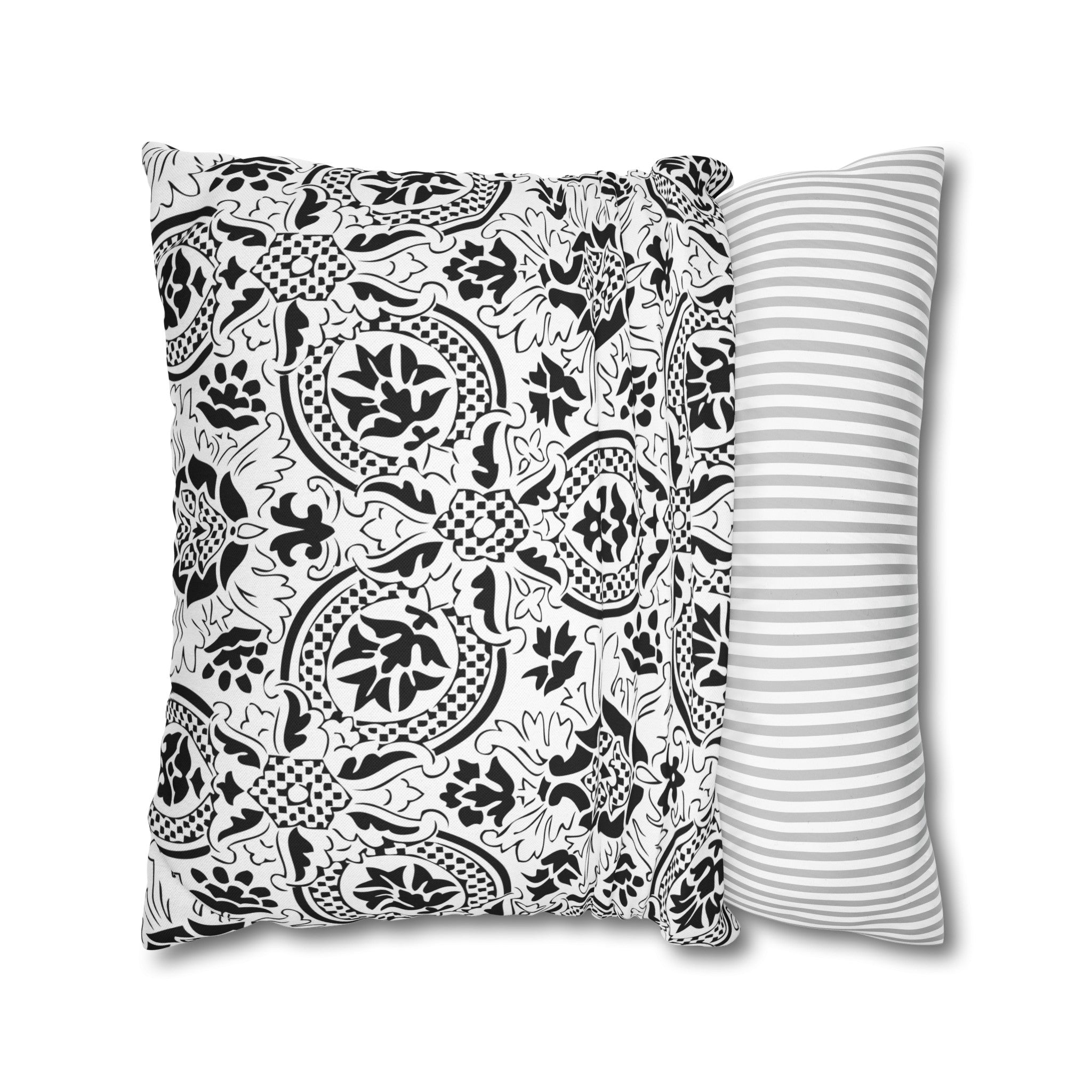 Vintage Pillow Cover | Black White, Art Deco, Nouveau