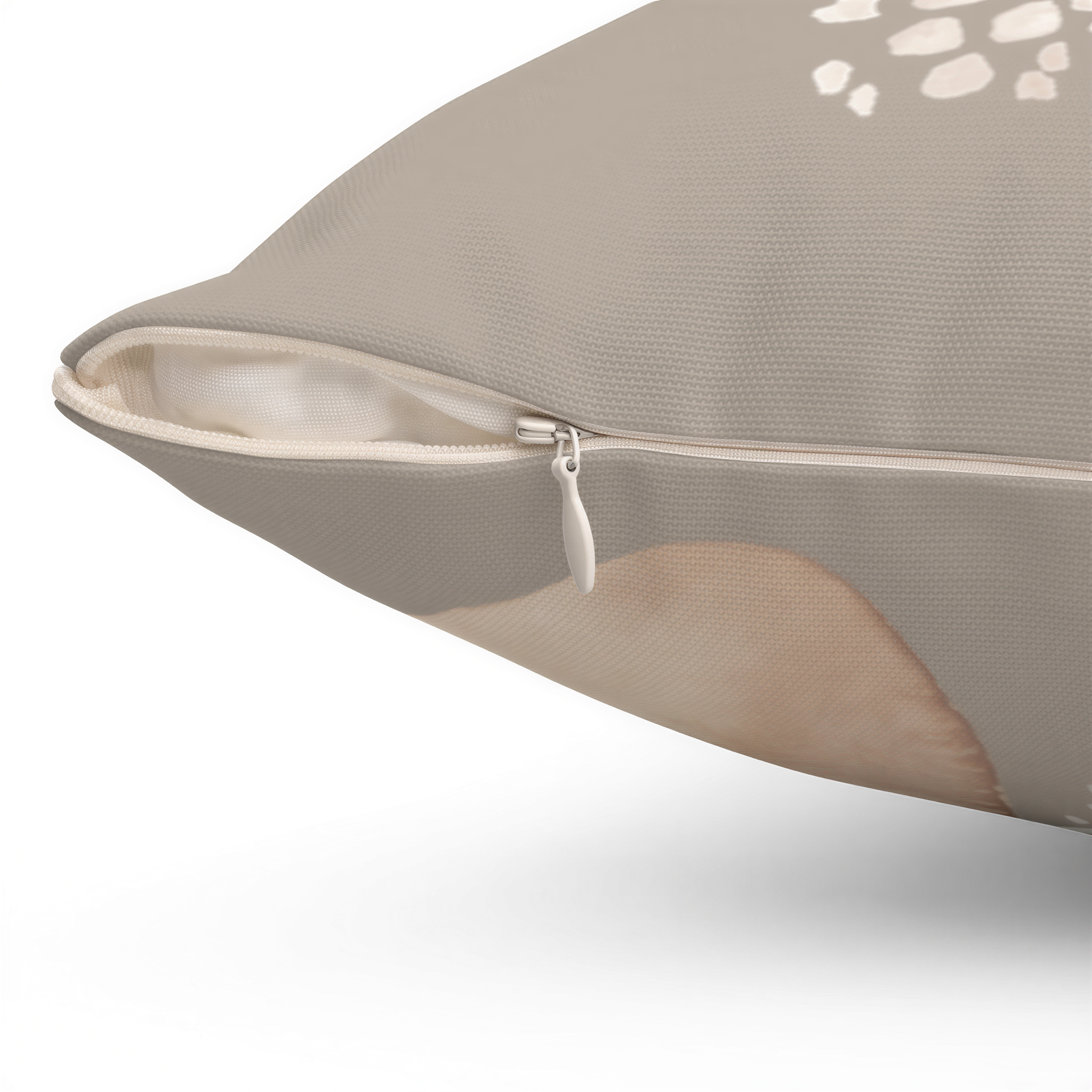 Abstract Boho Pillow Cover Beige Cream