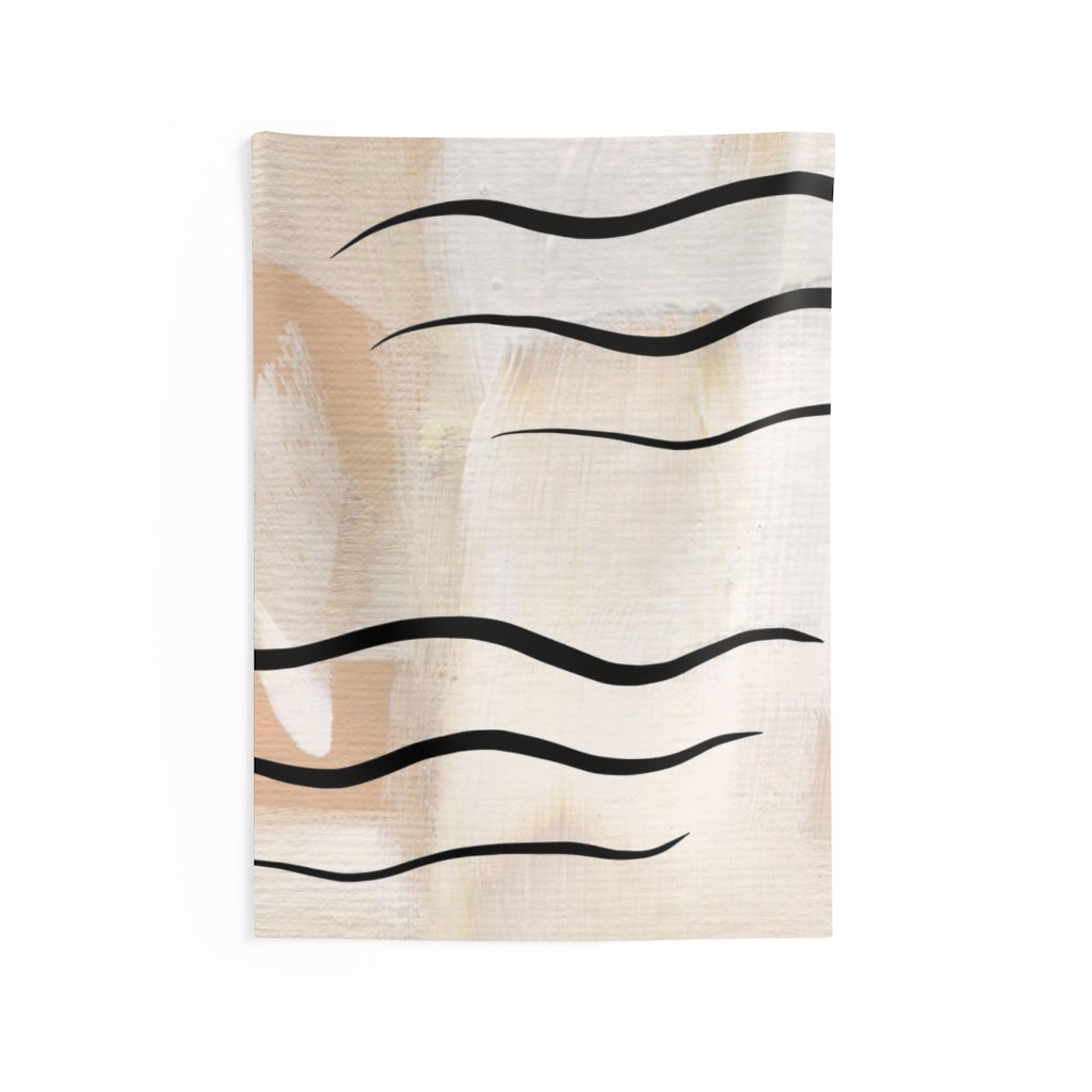 Abstract Tapestry | Yellow Black Beige