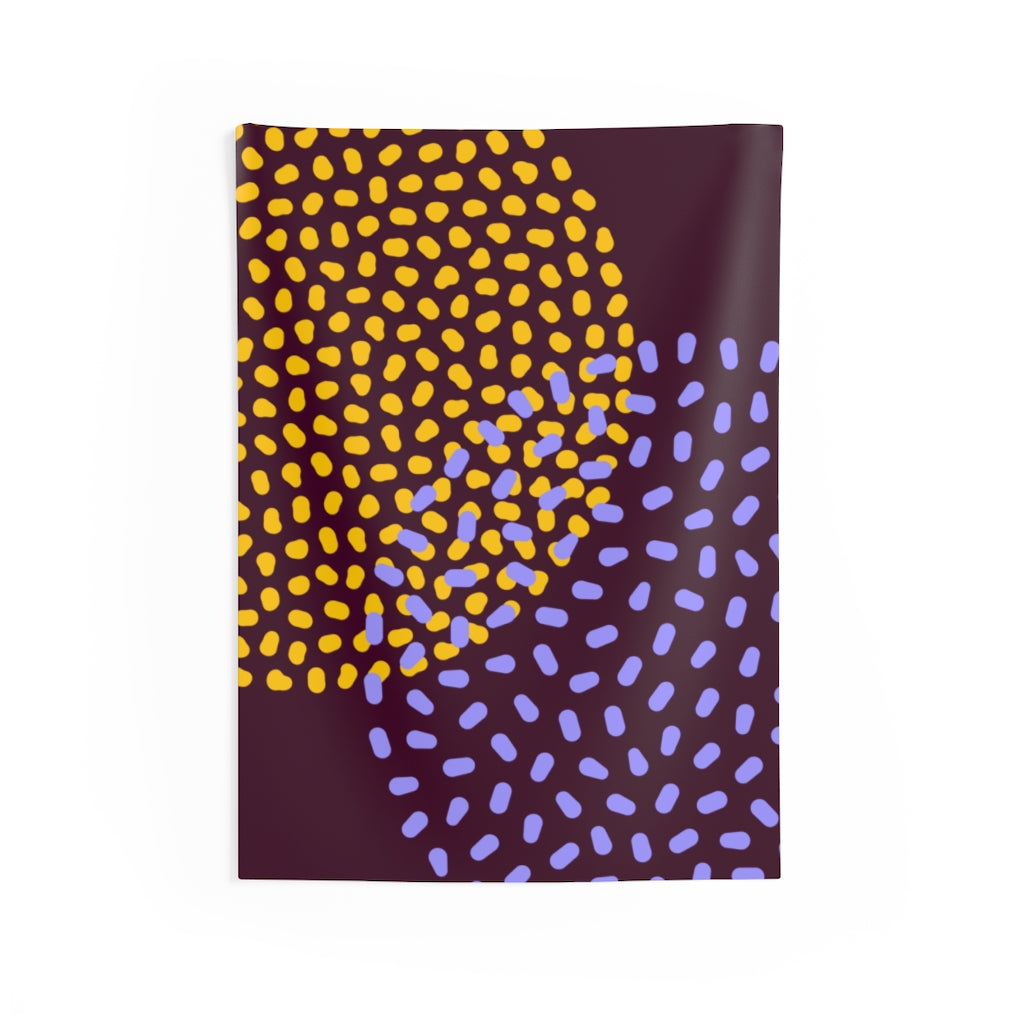 Abstract Tapestry | Purple Orange