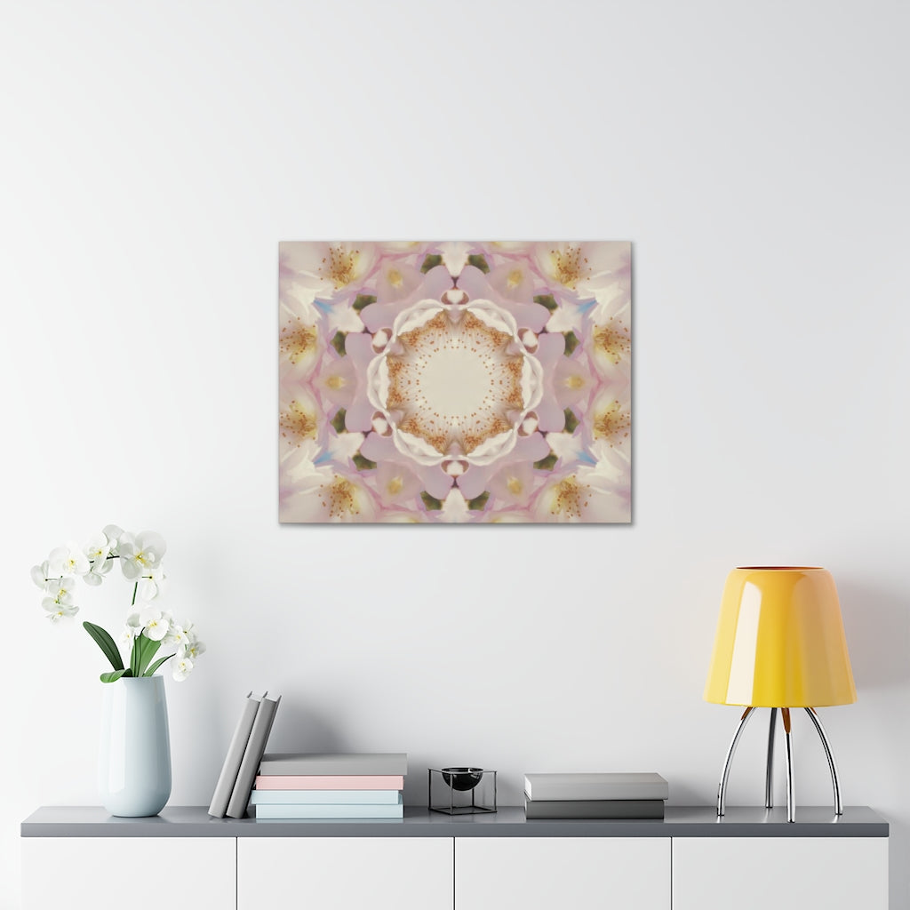 Abstract Canvas Wall Art | Mauve Beige