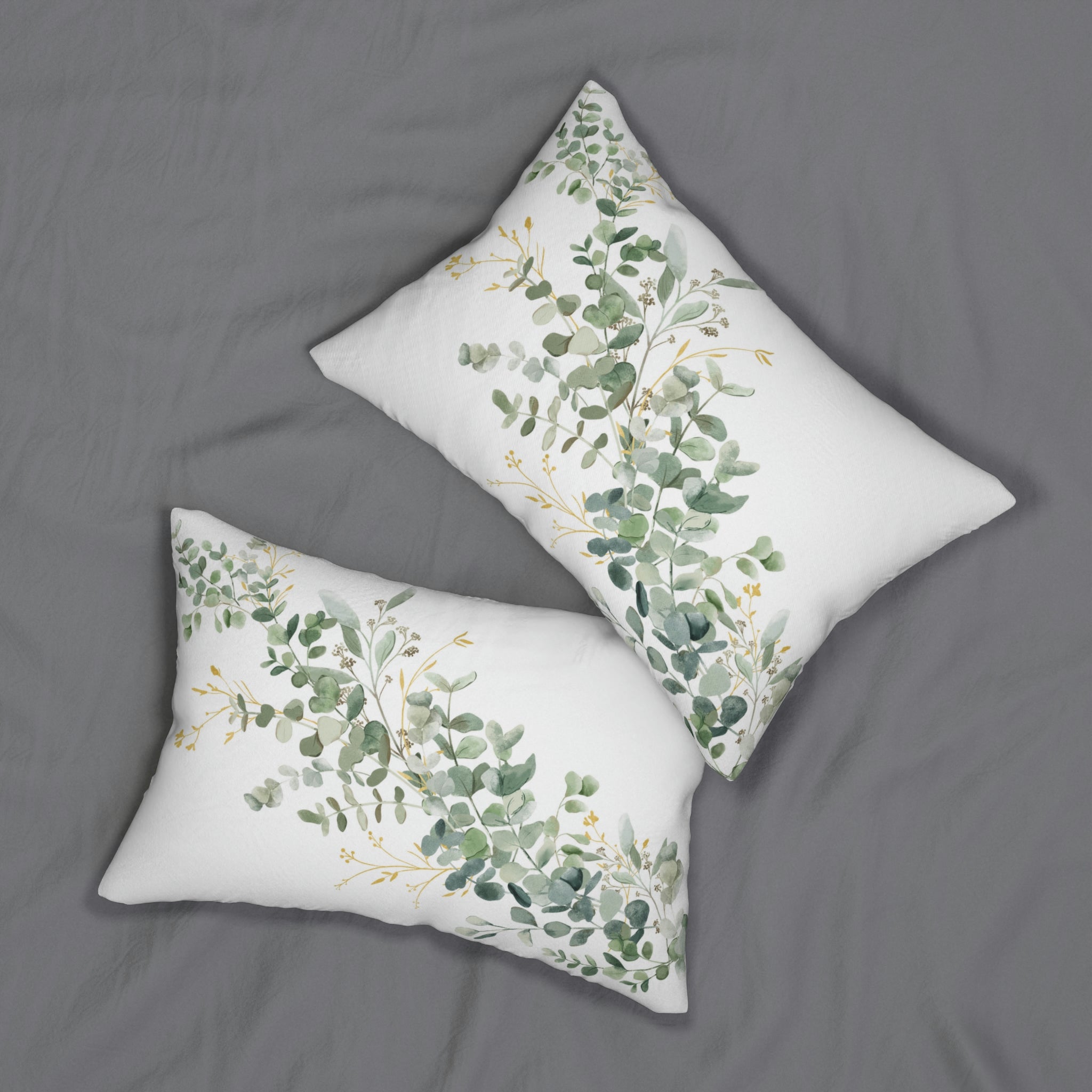 Eucalyptus Lumbar Pillow | Sage Green Floral