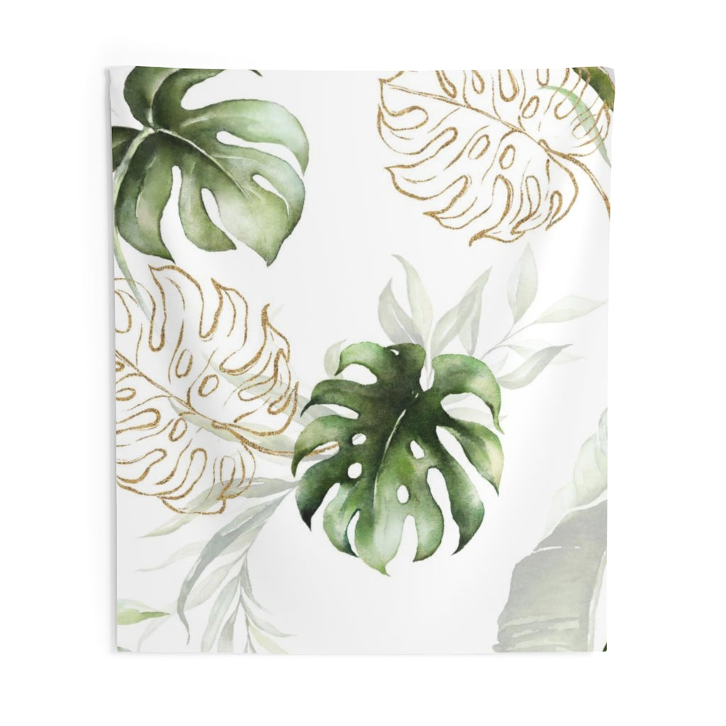 Floral Tapestry | White Green Gold