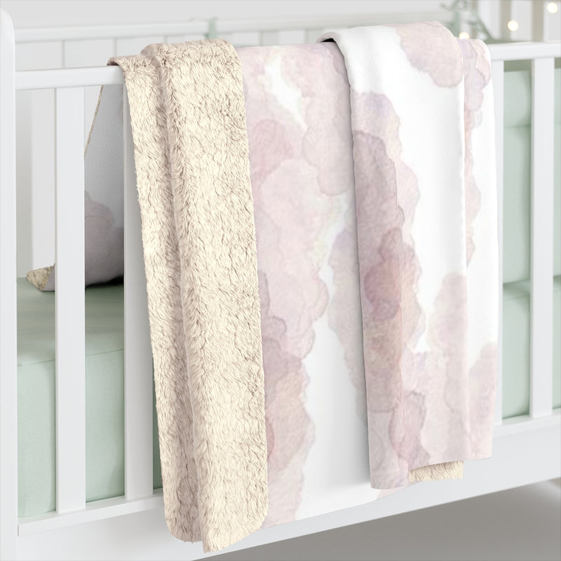 Clouds Comfy Blanket | Small Puffy White Pink
