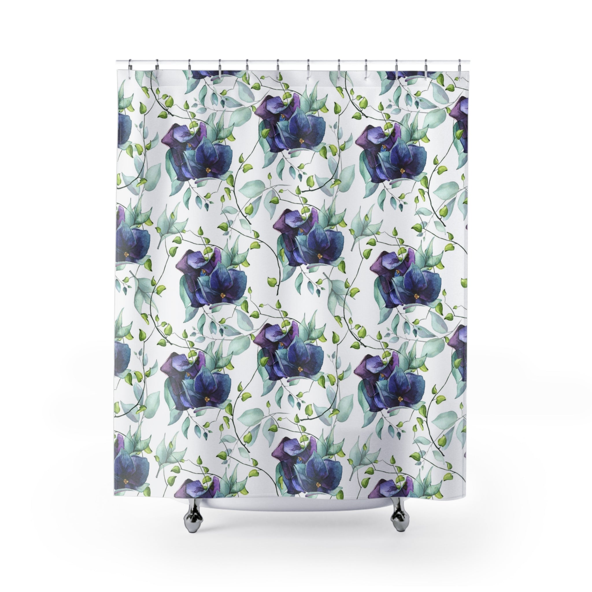 modern boho fabric shower curtain