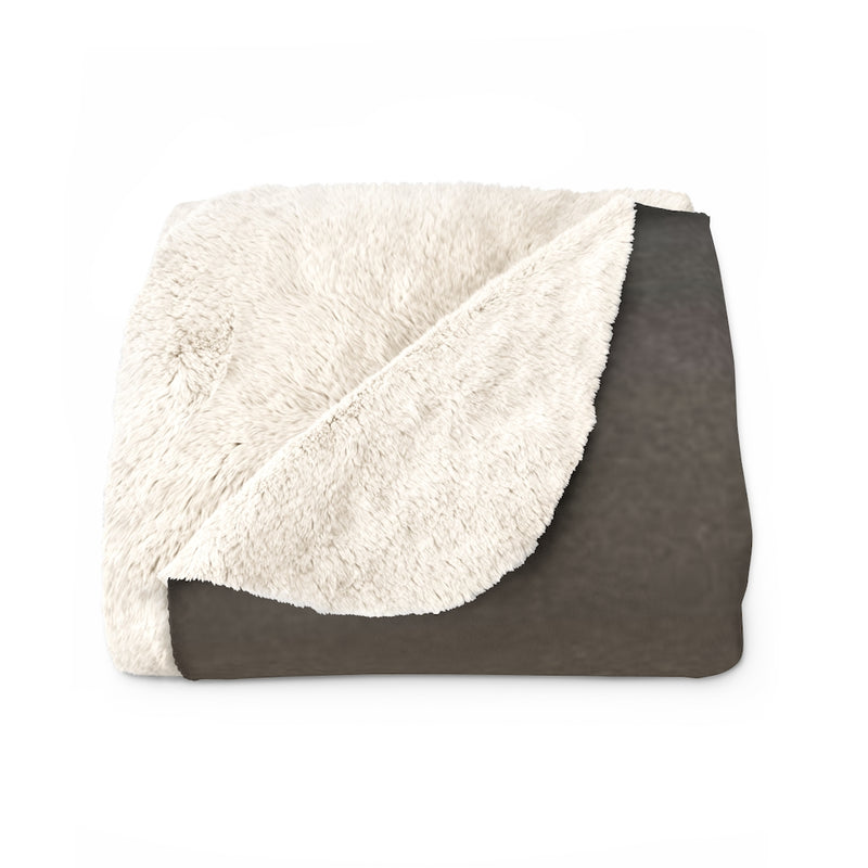 Abstract Comfy Blanket | Beige Grey Paint Strokes