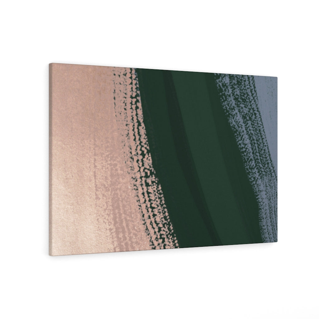 Abstract Canvas Art | Beige Green Blue