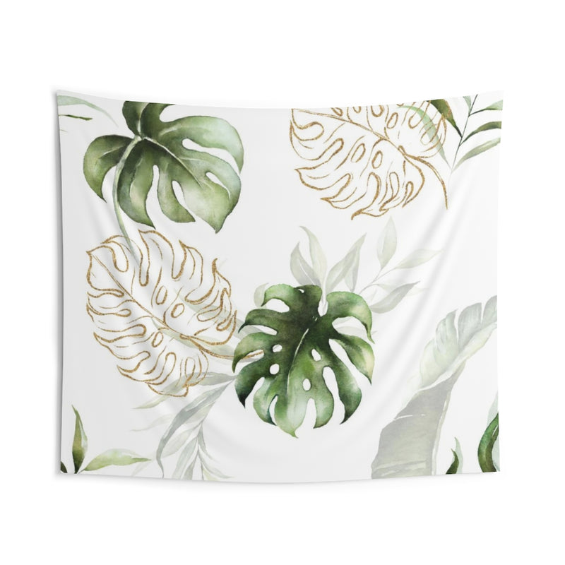 Floral Tapestry | White Green Gold