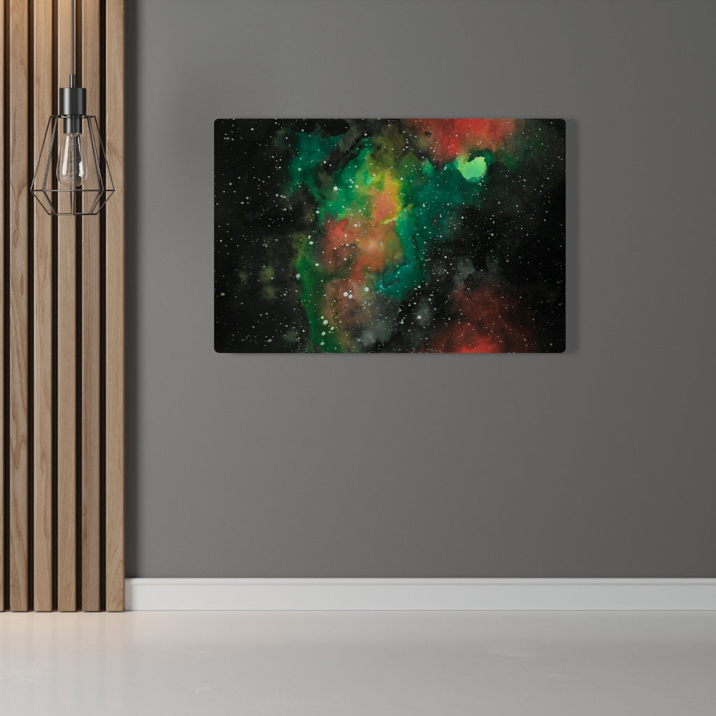 ABSTRACT WALL CANVAS ART | Black Green Yellow Red