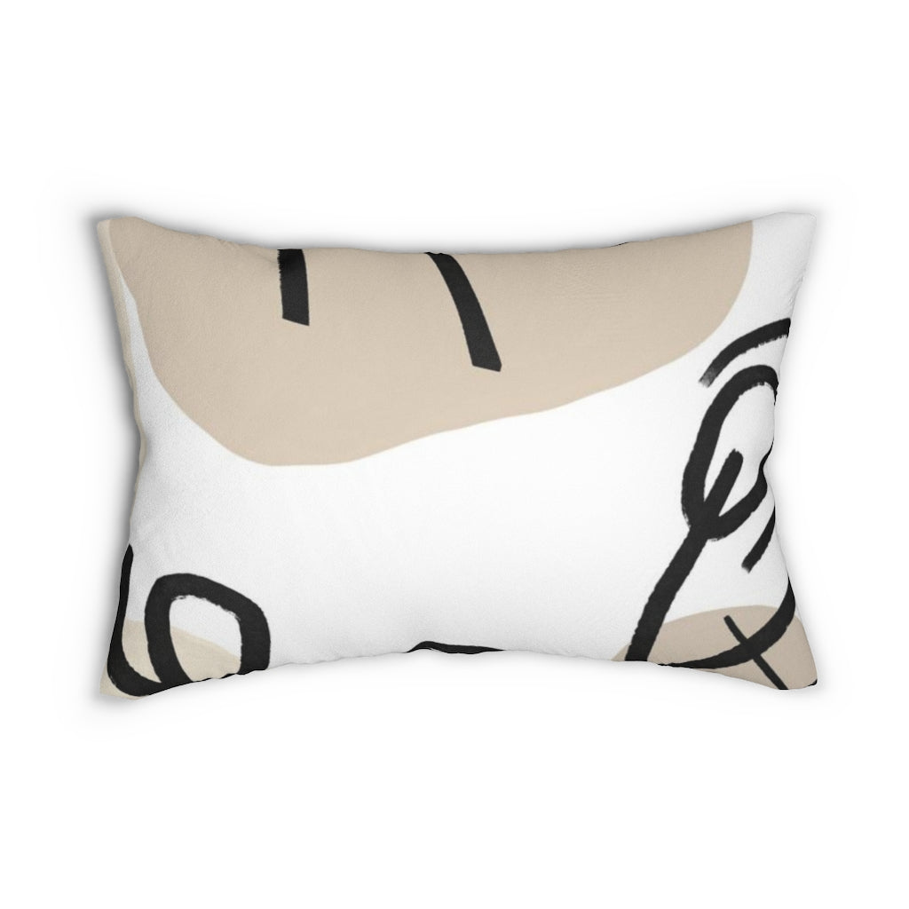 Lumbar rectangle throw pillow