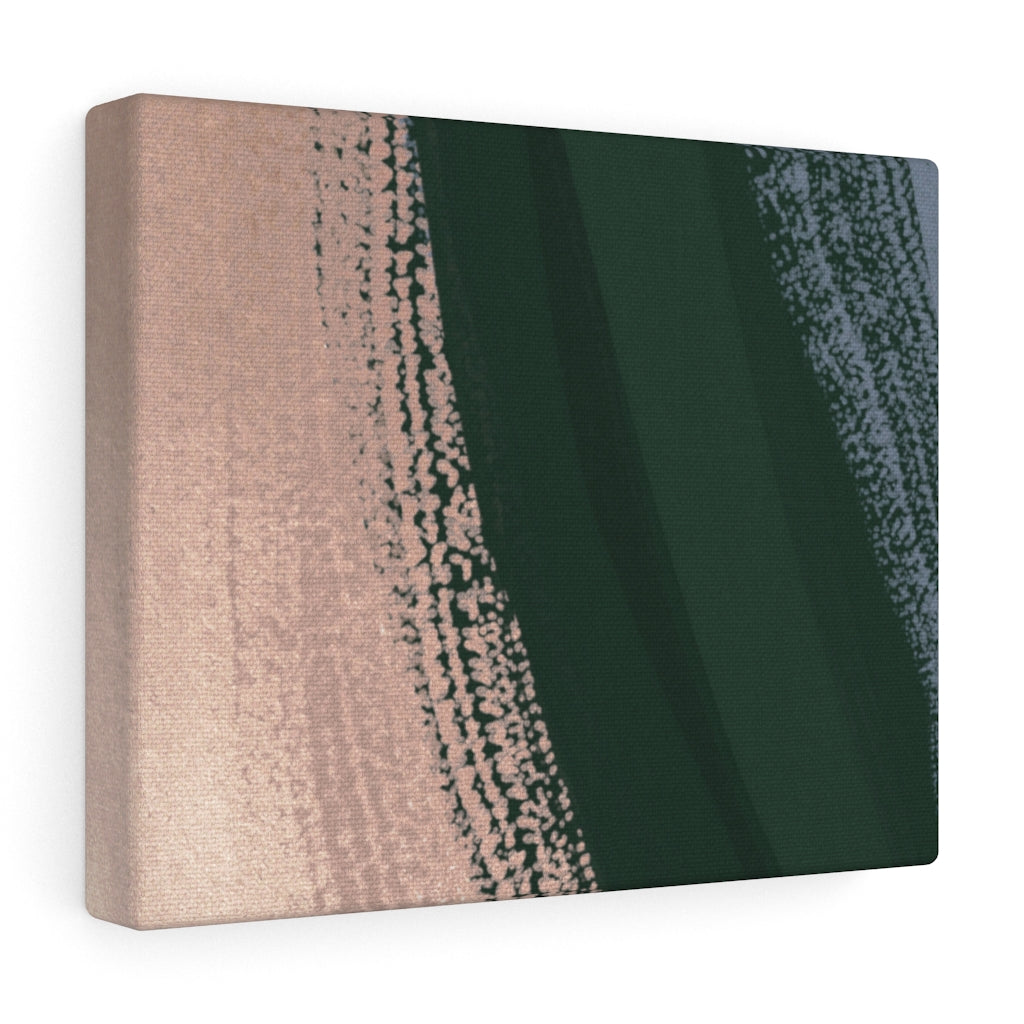 Abstract Canvas Art | Beige Green Blue