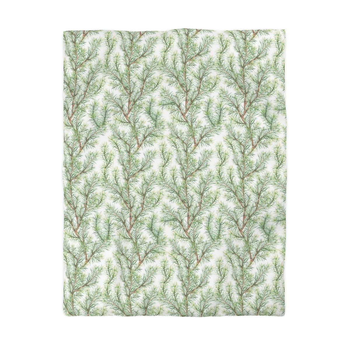 Floral Duvet Cover | Sage Green Leaves