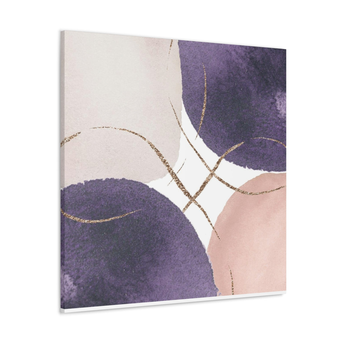 Abstract Wall Canvas Print | Purple Pink