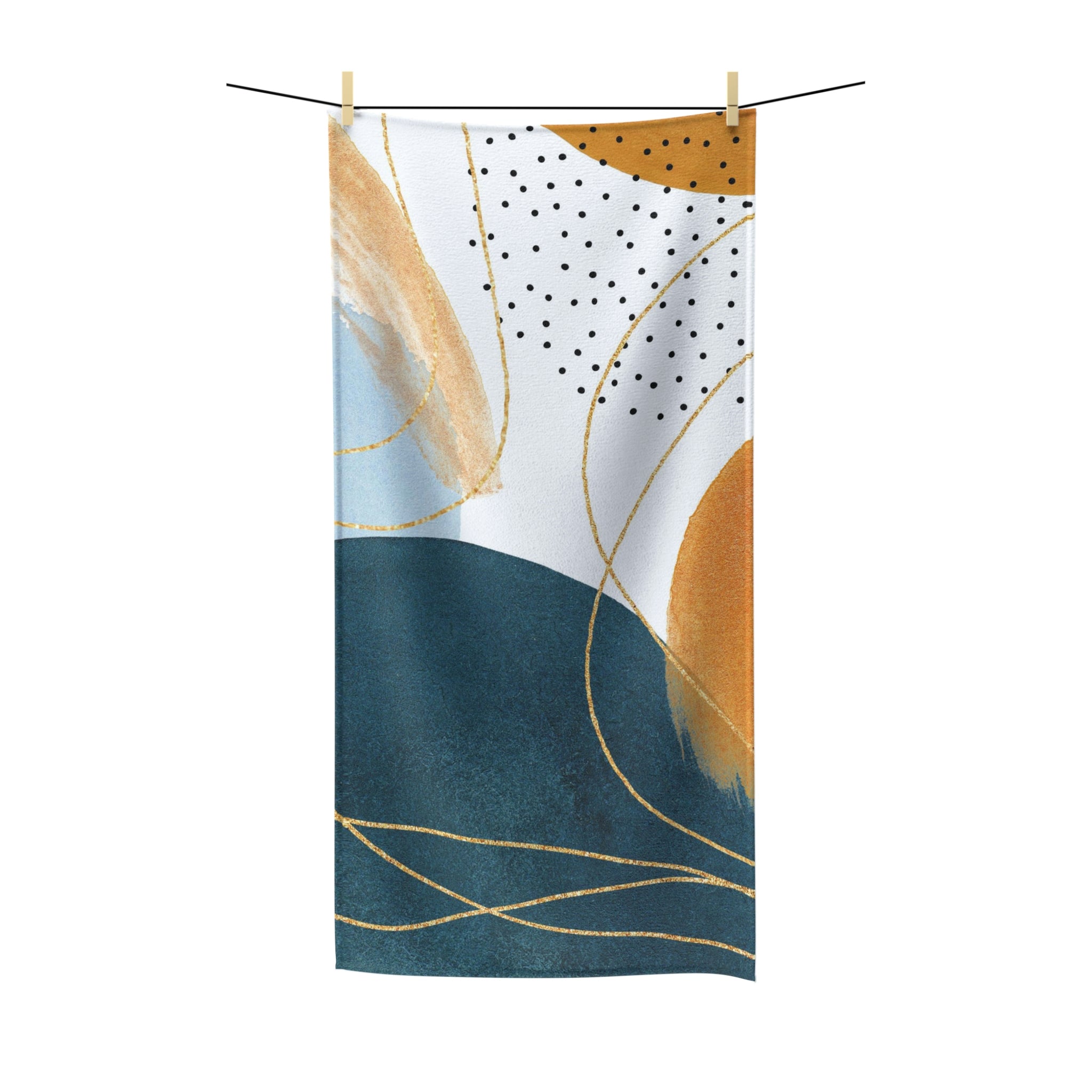 colorful unique print bath towel