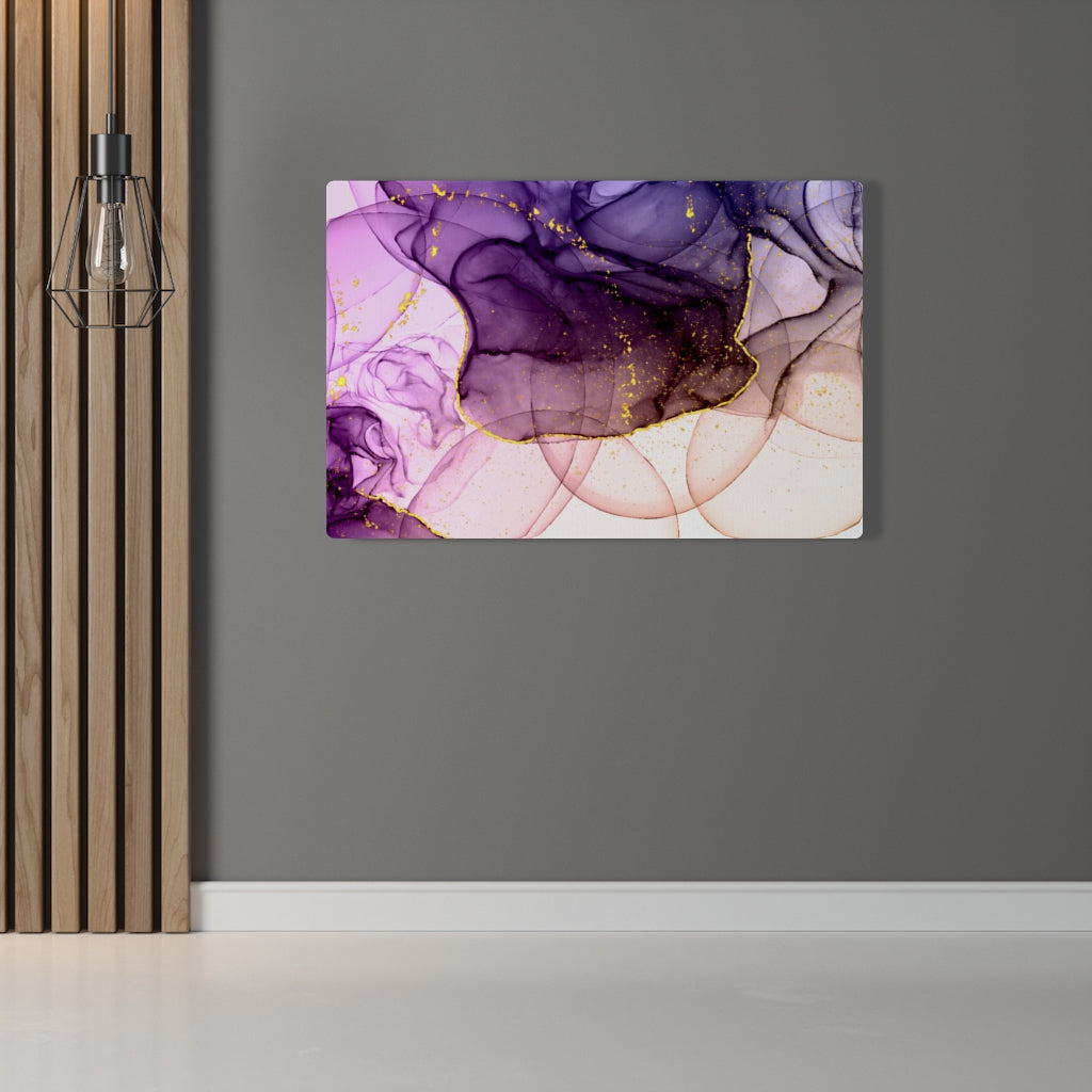 Abstract Canvas Art | Orange White Purple