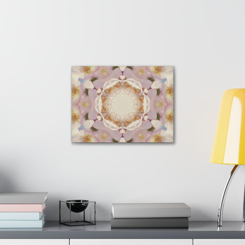 Abstract Canvas Wall Art | Mauve Beige