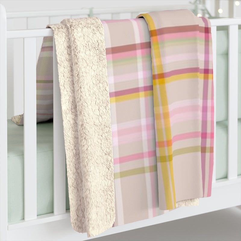 Pink Comfy Blanket | Plaid Minimalist