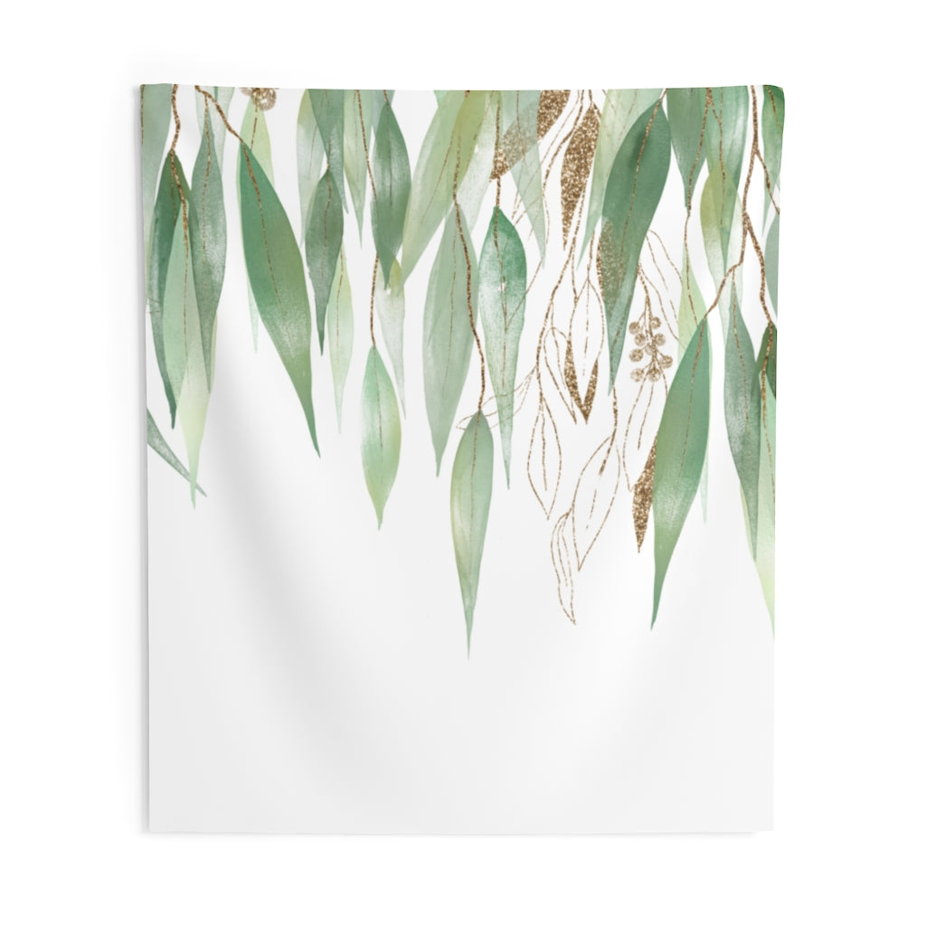 Floral Tapestry | Green Gold White