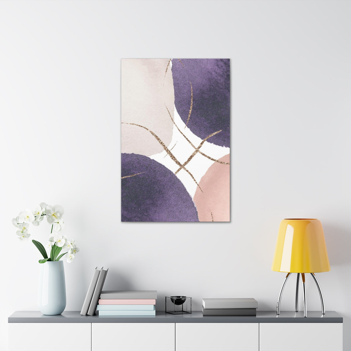 Abstract Wall Canvas Print | Purple Pink