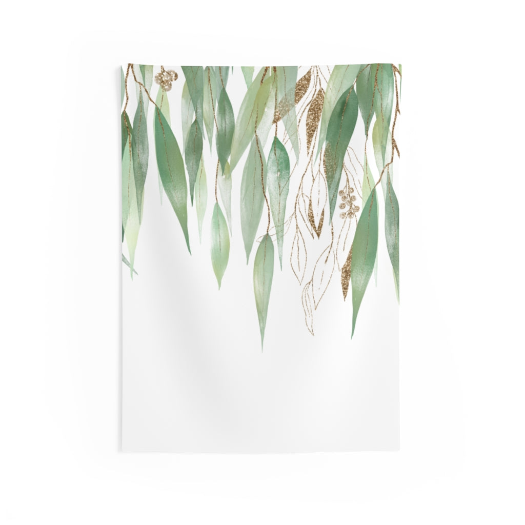 Floral Tapestry | Green Gold White