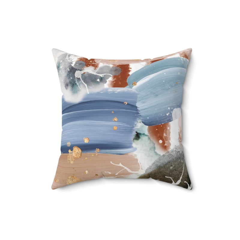 Abstract Pillow Cover | Blue Beige