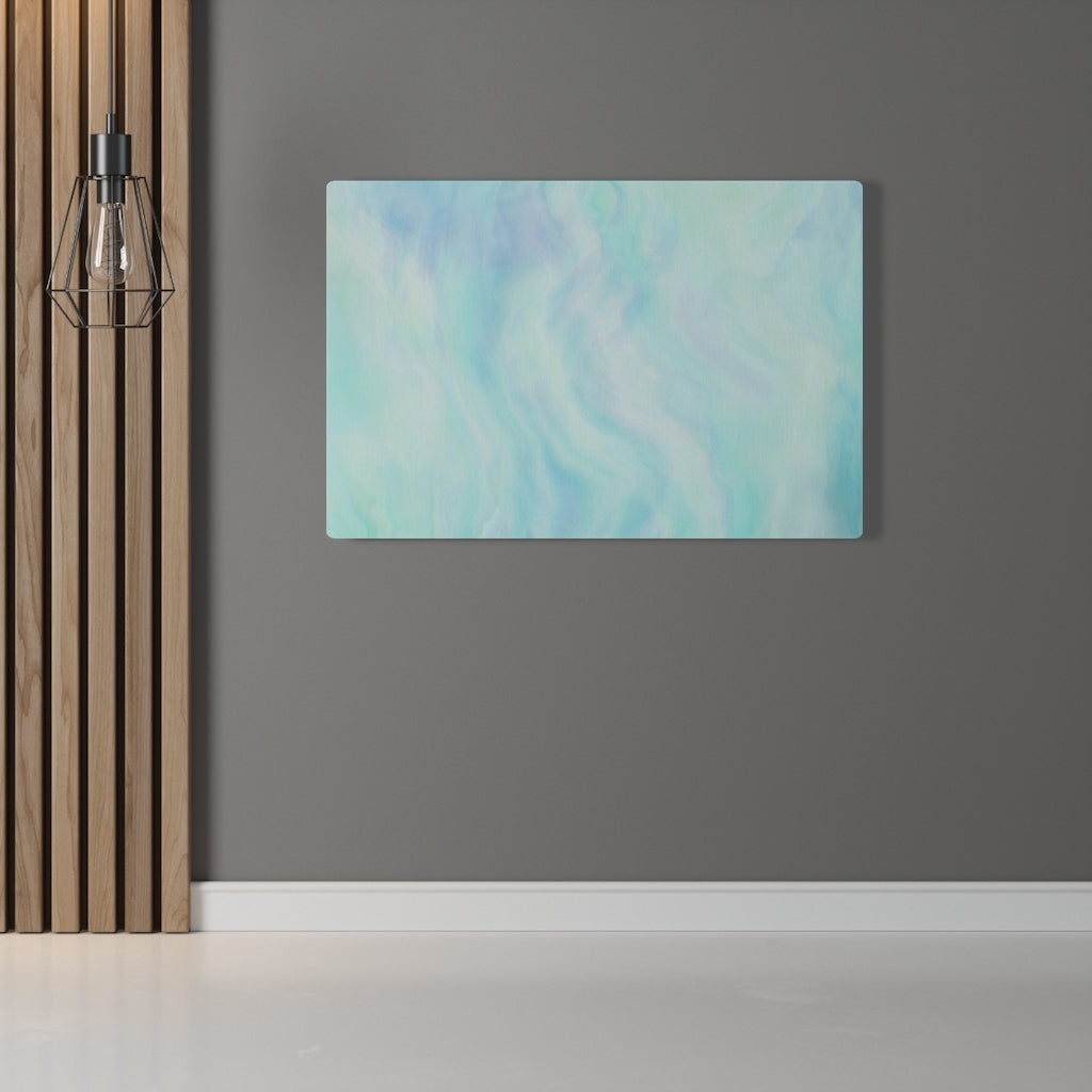 ABSTRACT WALL CANVAS ART | Blue Teal Purple