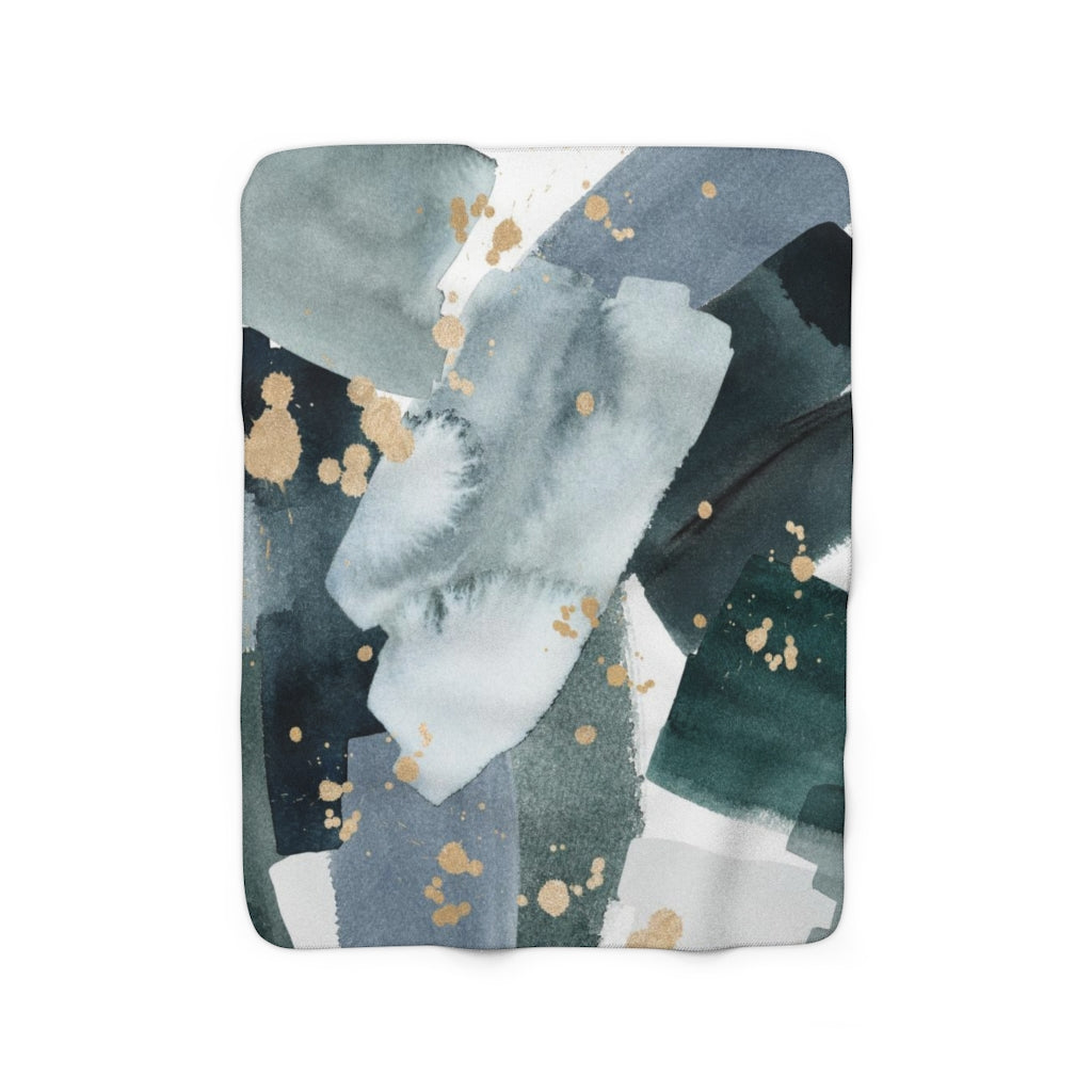 modern abstract cozy blanket