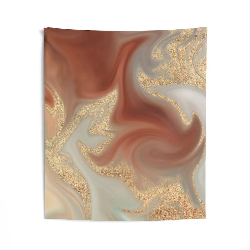 Abstract Tapestry | Rust Red Gold