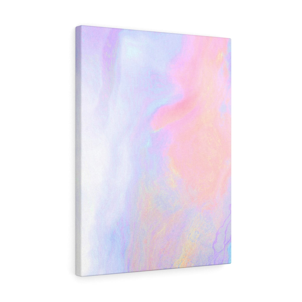 ABSTRACT WALL CANVAS ART | White Pink Orange Purple