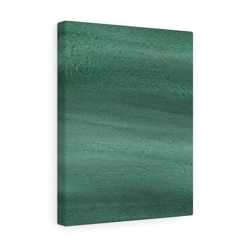 ABSTRACT WALL CANVAS ART | Green Watercolor Wash