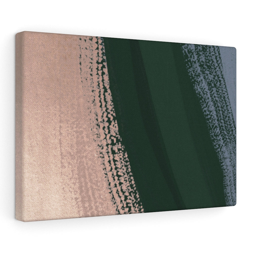 Abstract Canvas Art | Beige Green Blue