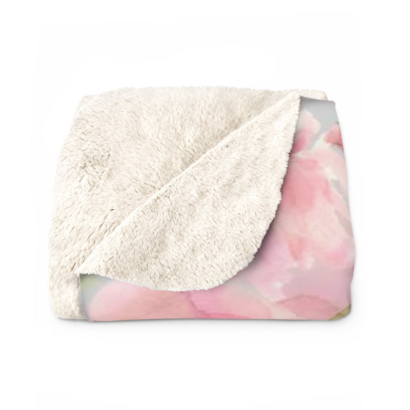 Floral Comfy Blanket | Blush Pink Roses