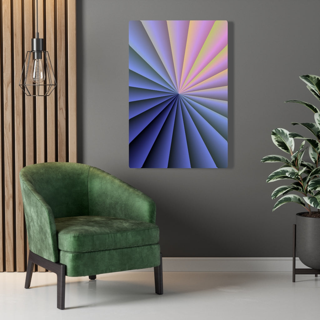 RETRO CANVAS ART | Blue Purple Pink