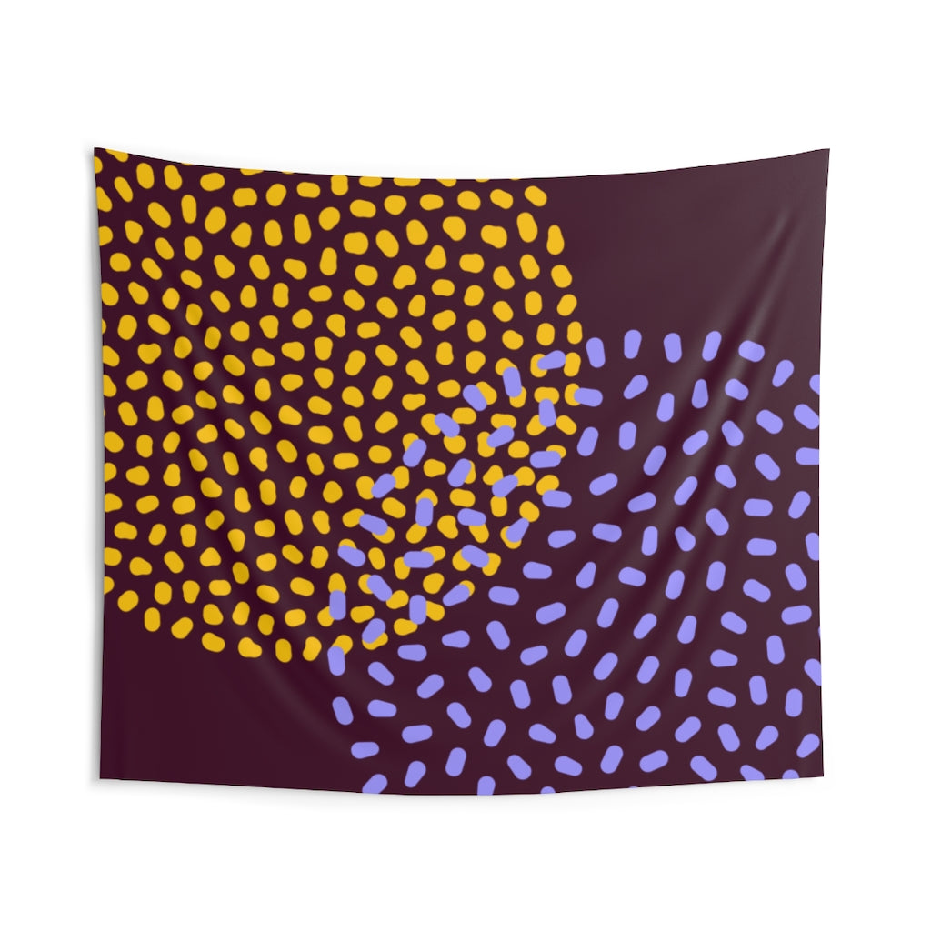 Abstract Tapestry | Purple Orange